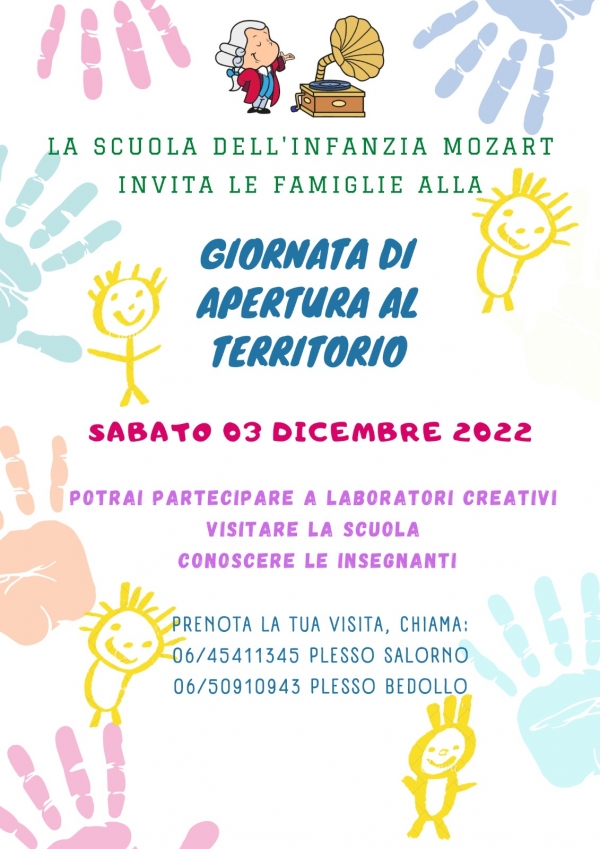 SCUOLA DELL&#039;INFANZIA - GIORNATA DI APERTURA AL TERRITORIO